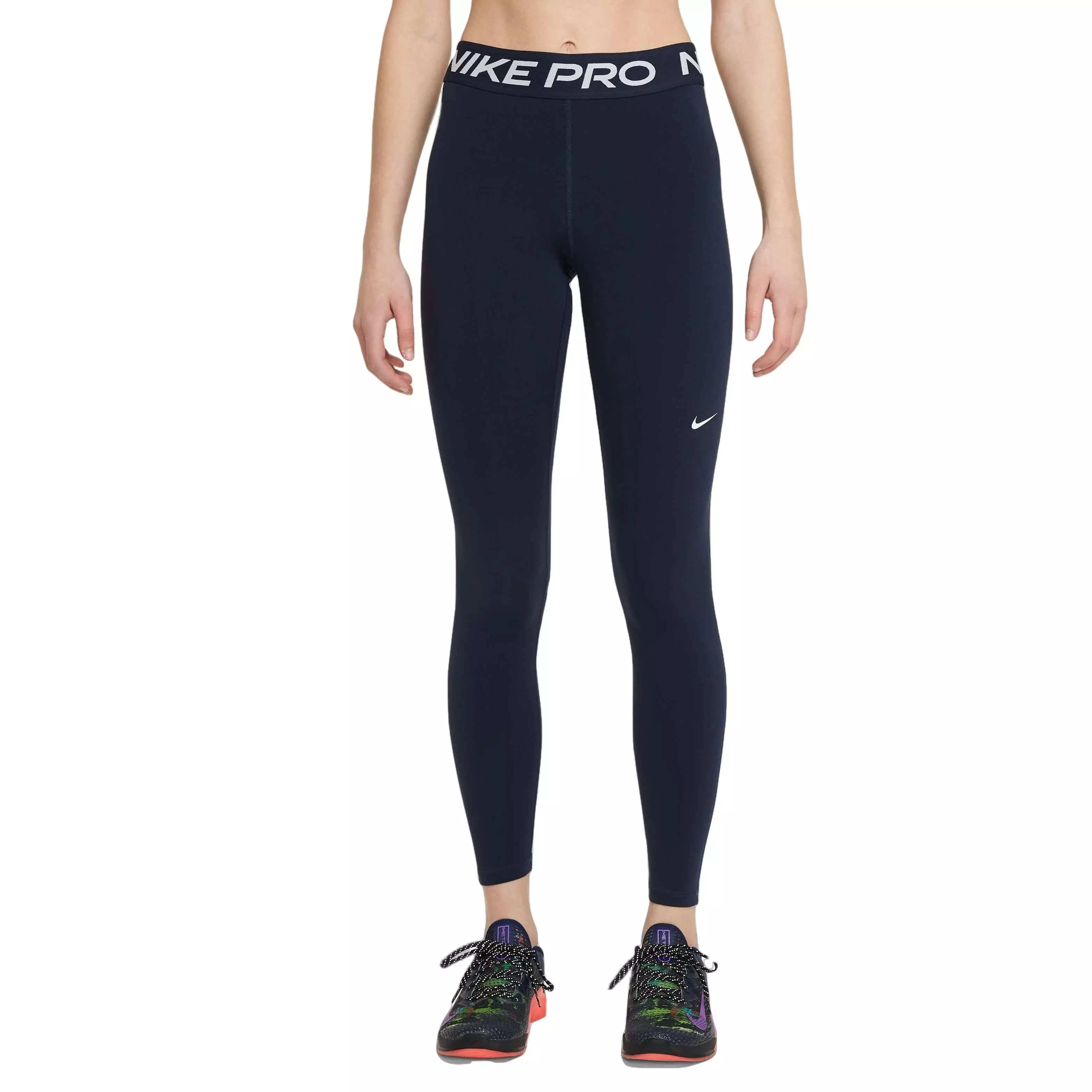 Nike pro leggings hot sale women's blue